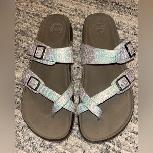 Glittery Strappy Sandals